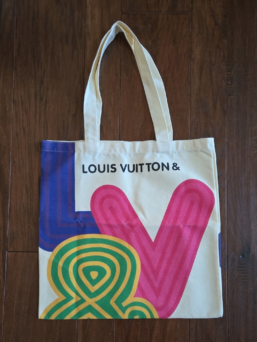 Louis Vuitton & LOVE Tote 2022 Shenzhen Exhibition Canvas Bag